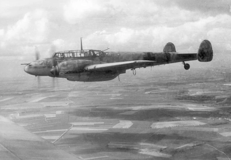 Messerschmitt Bf 110 in volo