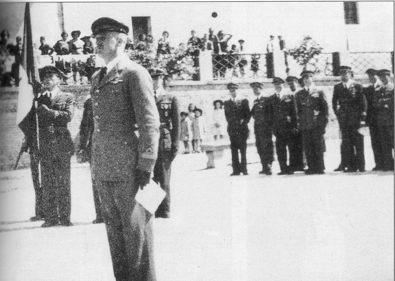 Fernando Malvezzi durante il giuramento a Fossano