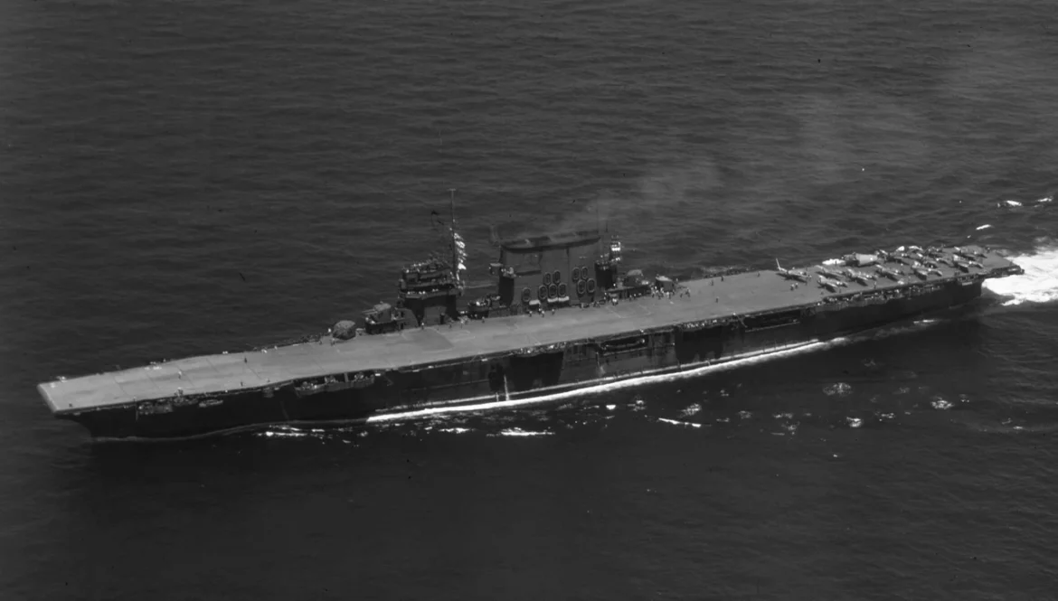 La Saratoga nel 1942