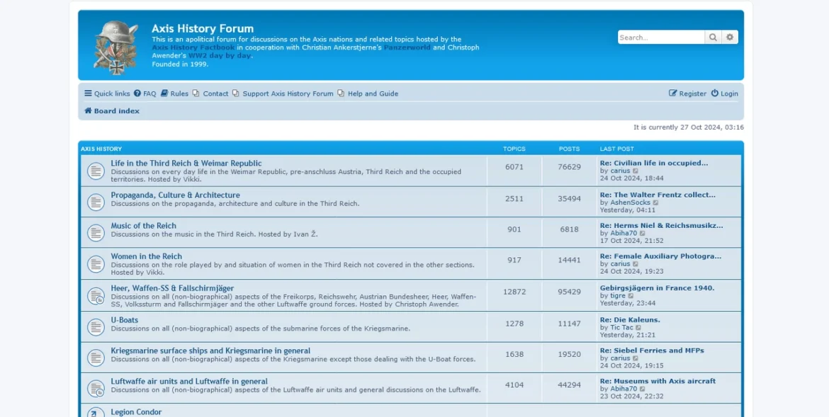 Axis History Forum