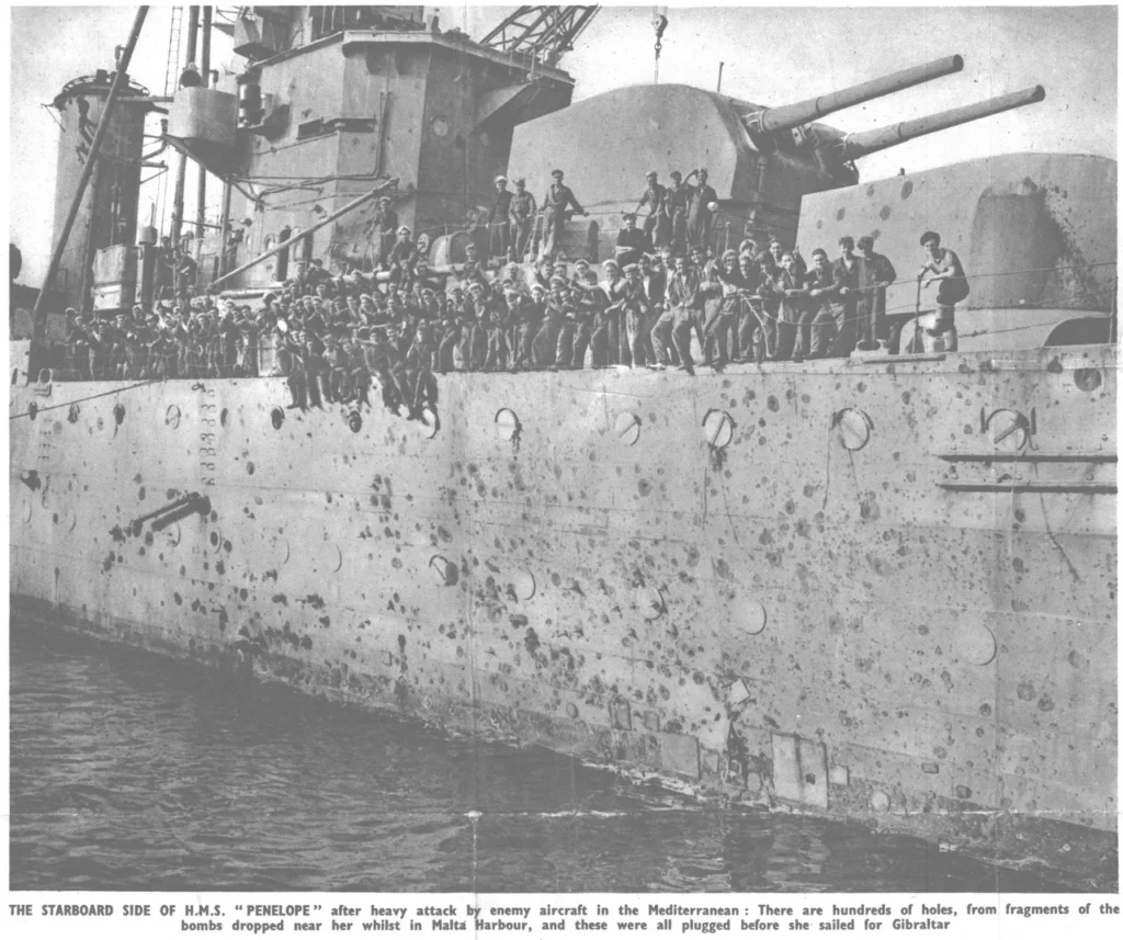 danni al Penelope giugno 1942 danni al Penelope giugno 1942